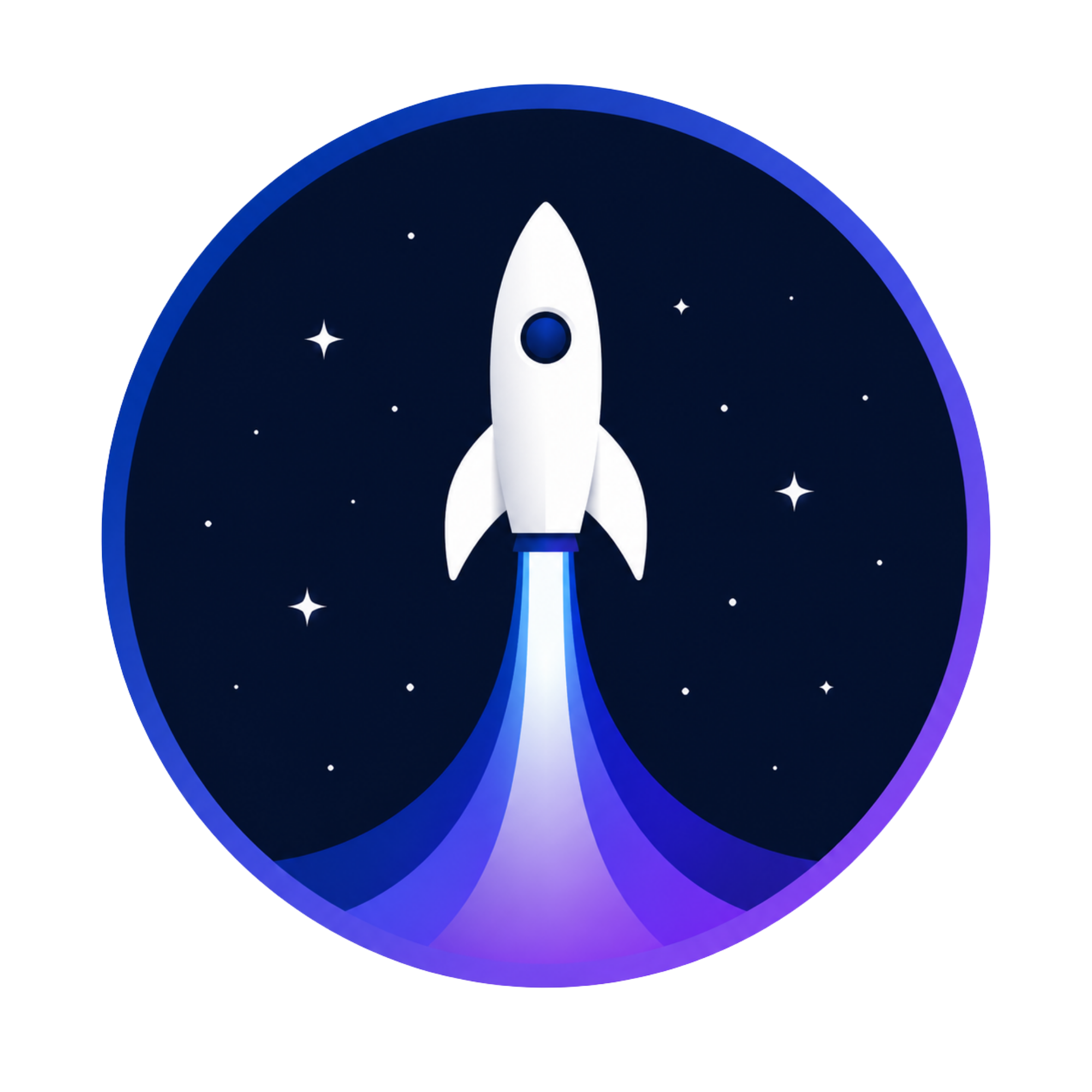 Launchpad rocket logo.